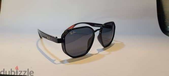 Ray Ban Ferrari Glossy Black luxurious sunglasses with G15 lenses