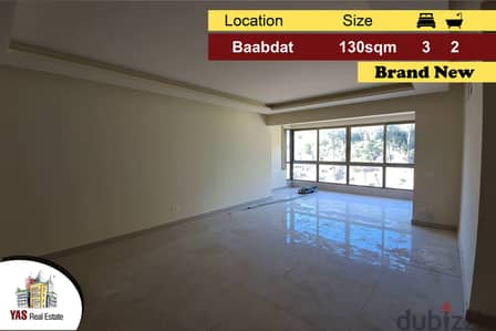 Baabdat 130m2 | Brand New | Calm Area | Mountain View | AMK |