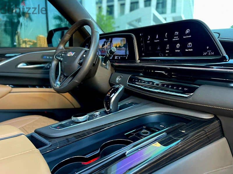 2022 Escalade 600 Sport in sleek black with a luxurious brown interior 2