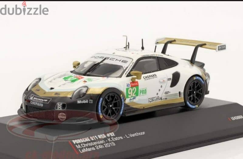 Porsche 911 RSR (Le Mans 24h 2019) diecast car model 1;43 1