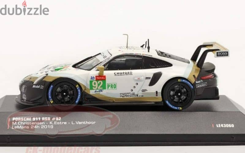 Porsche 911 RSR (Le Mans 24h 2019) diecast car model 1;43 2