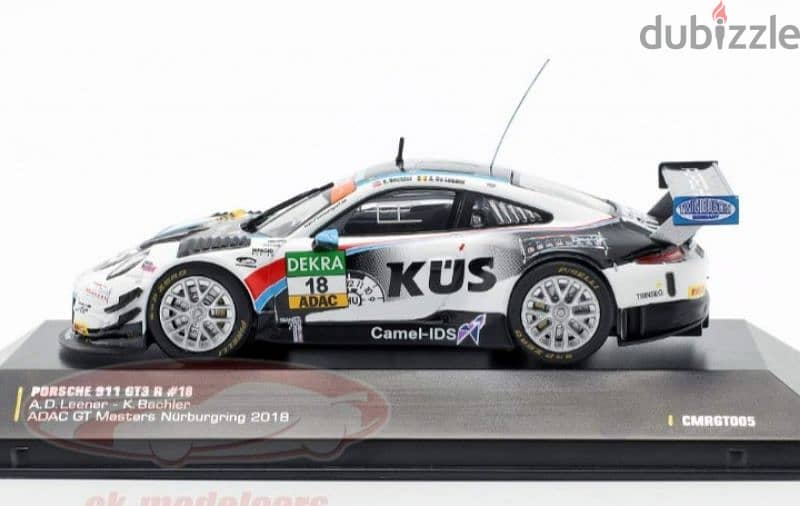 Porsche GT3 R (Nurburgring 2018) diecast car model 1;43. 2