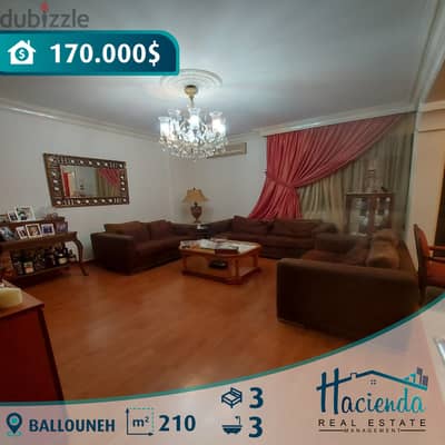 Furnished Apartment For Sale In Ballouneh