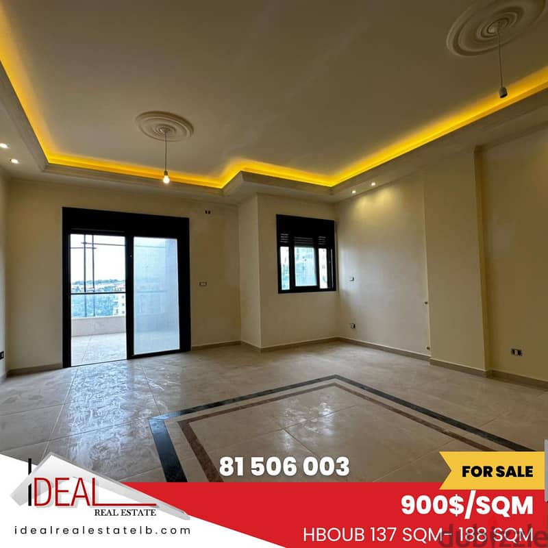 Prime Location ! Many apartments for sale in Hboub Jbeil ref#cd1111 0