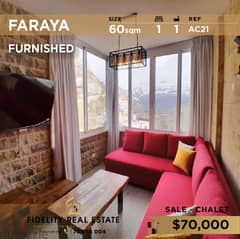 Chalet for sale in Faraya furnished AC21 شاليه مفروش للبيع بفاريا 0