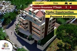 Ouyoun Broumana 135m2 up to 173m2 | Under construction | Calm Area|AMK 0