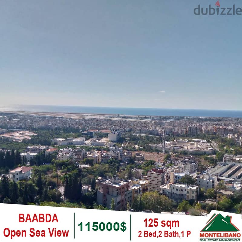 Open sea view apartment for sale in Hadath Baabda 0