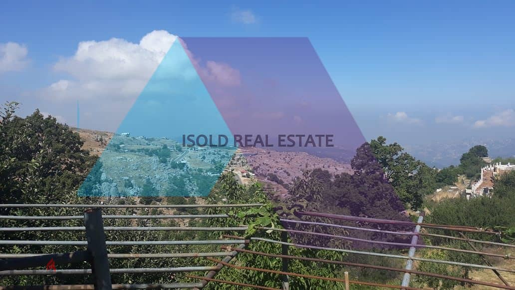 A 1010 m2 land having an open mountain view for sale in Zaarour 0