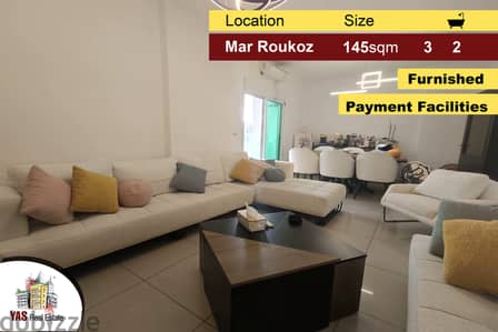 Mar Roukoz 145m2 | Furnished | Payment Facilities | Luxury | AA/AC |