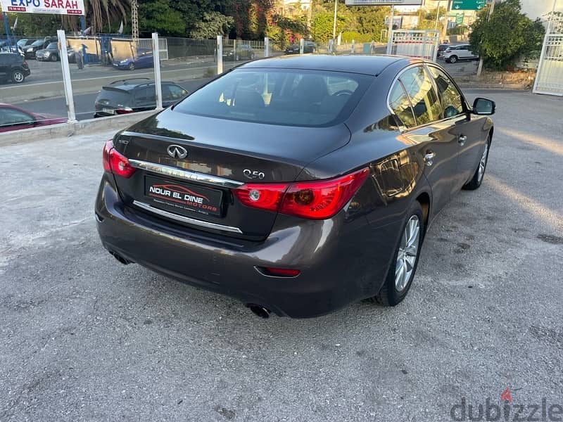 Infiniti Q 50 2.0 turbo model 2015 from rymco Lebanon !!! 3