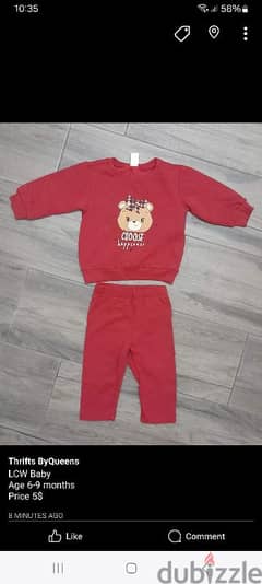 LCW Baby Red Set 0