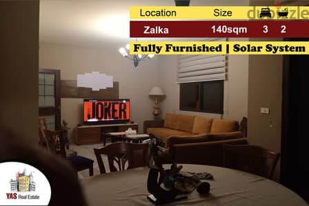 Zalka 140m2 | Fully Furnished | Solar System | Prime Location | PA |