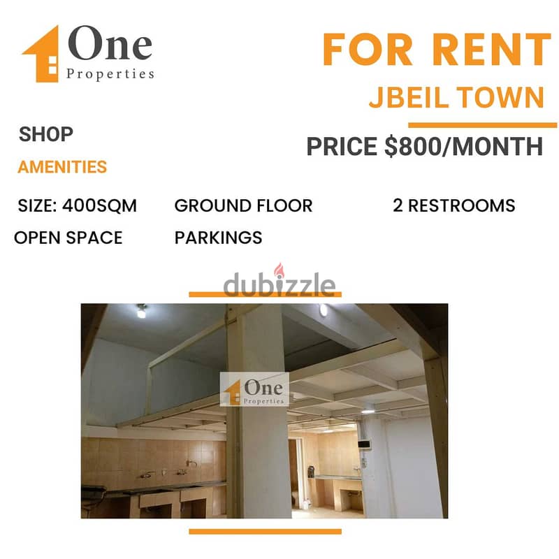 SHOP FOR RENT IN JBEIL TOWN 0