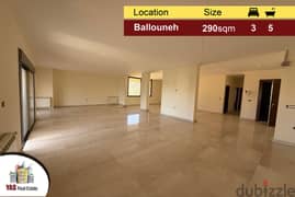 Ballouneh 290m2 | prime Location | High-End | View | Catch | AC | 0