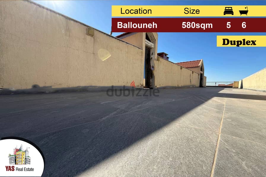 Ballouneh 580m2 | Panoramic View | Prime Location | High End| Catch|AC 0