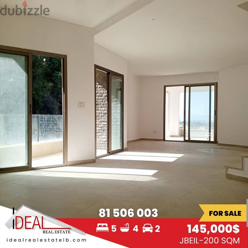 200 sqm triplex for sale in Jbeil REF#JH17390 0