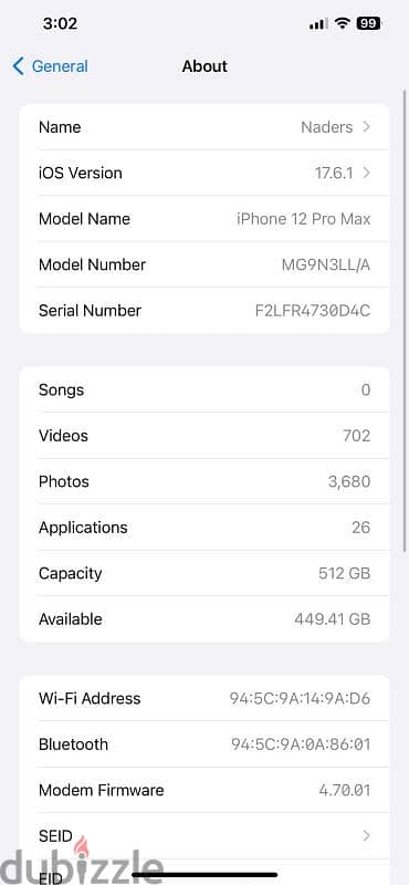 iPhone 12 Pro Max 512GB