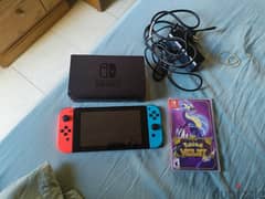 Nintendo switch with pokemon violet excellent condition 0