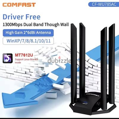 Comfast 1300Mbps Wi-Fi Adaptador