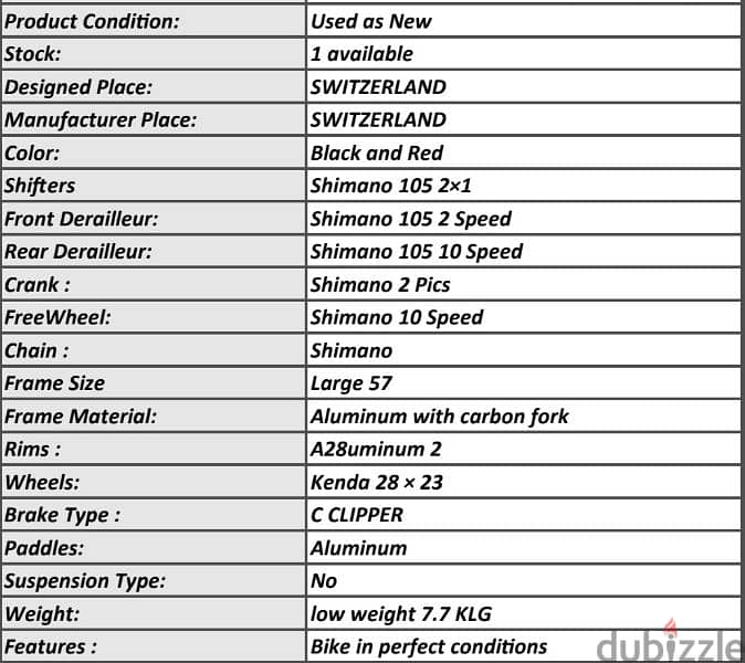 Roadbike BMC 7