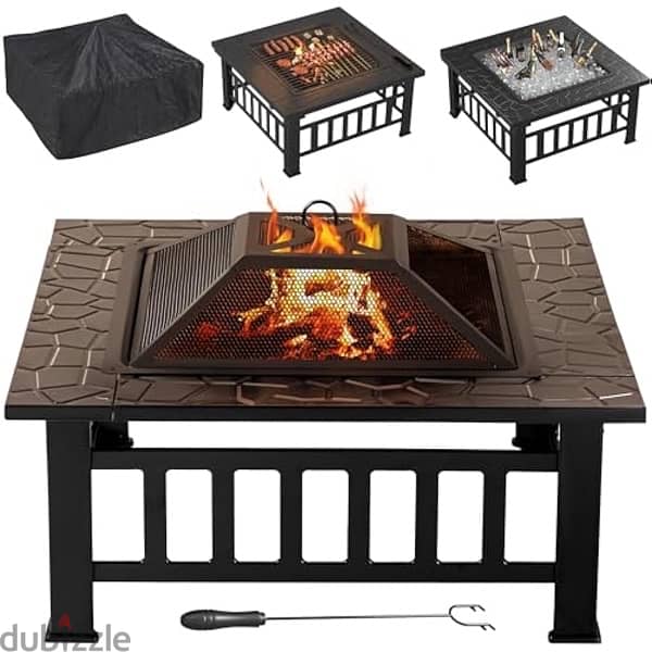 flamaker firepit with grill 3