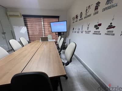 Fully equipped conference room maximum capacity 10-12 persons