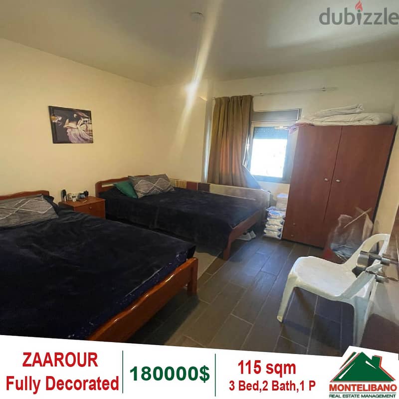 Fully Decorated Apartment for sale in Zaarour!! 2