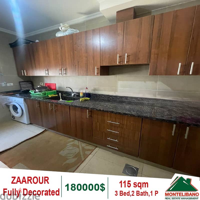 Fully Decorated Apartment for sale in Zaarour!! 3