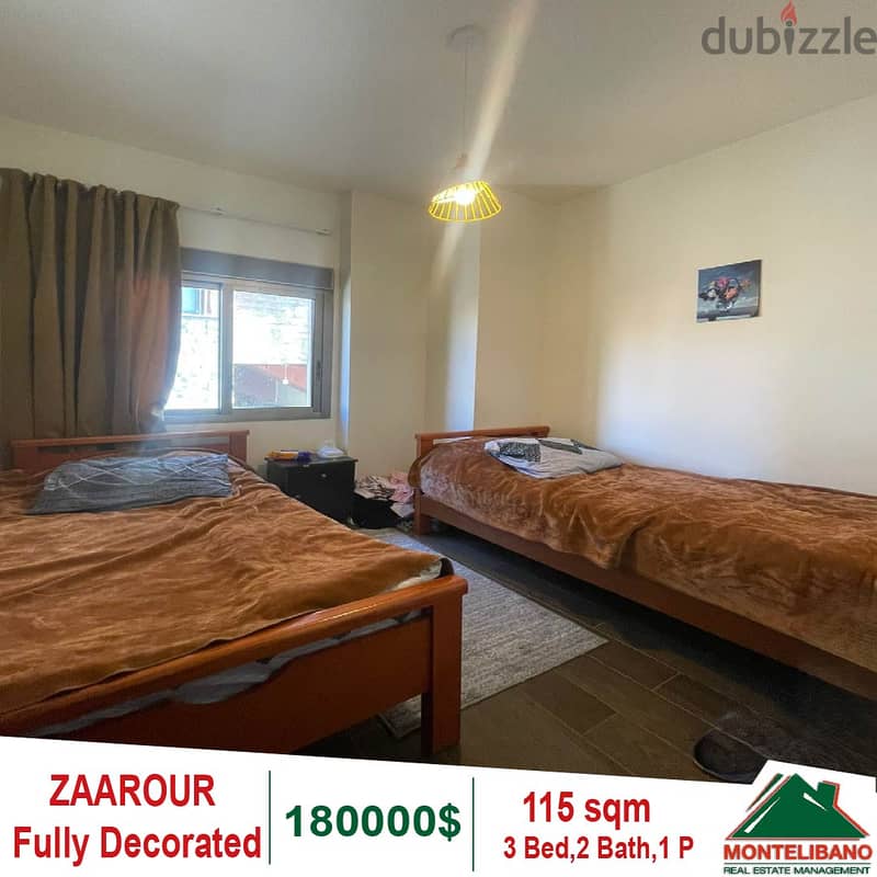 Fully Decorated Apartment for sale in Zaarour!! 4