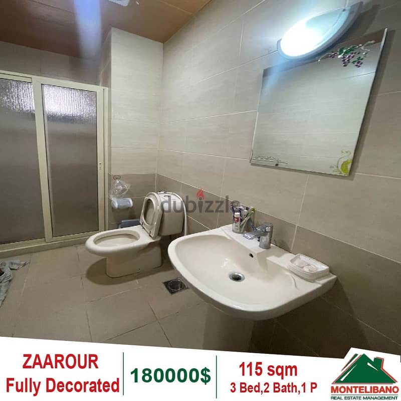 Fully Decorated Apartment for sale in Zaarour!! 5