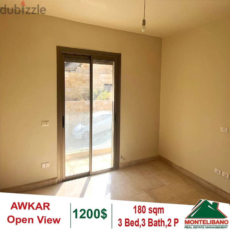 180 Sqm Apartment in Awkar With Open View 2