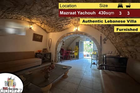 Mazraat Yachouh 430m2 | Authentic Lebanese Villa | Furnished | CHR |