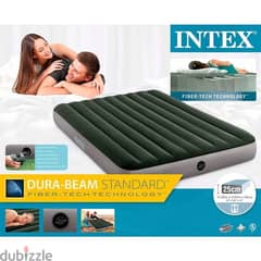 NEW Intex Dura Beam Prestige Airbed W Battery 0