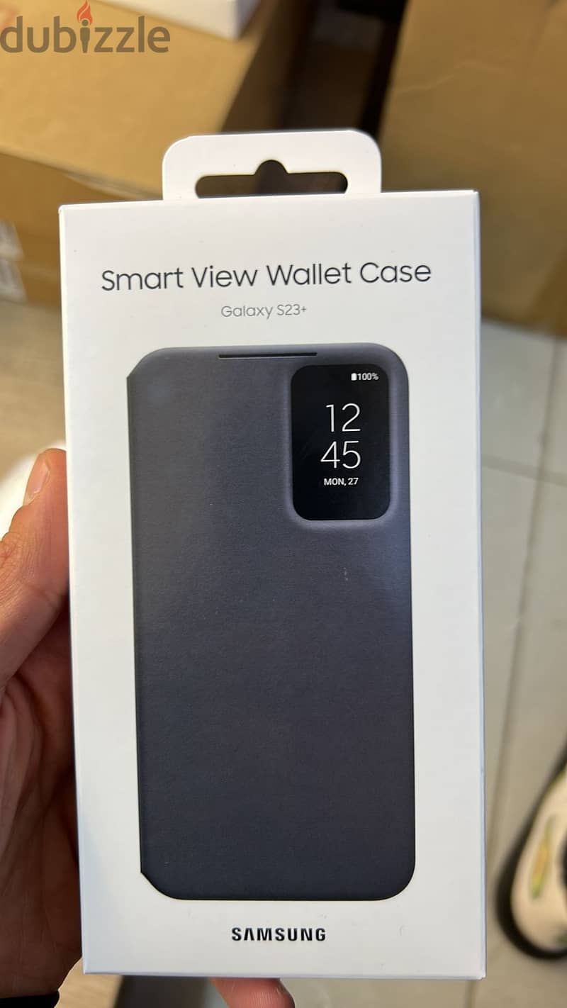 Smart view wallet case black s23 plus last and new offer 0