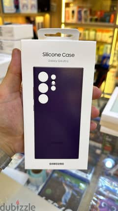 Silicone case galaxy s24 ultra dark violet exclusive & original price 0