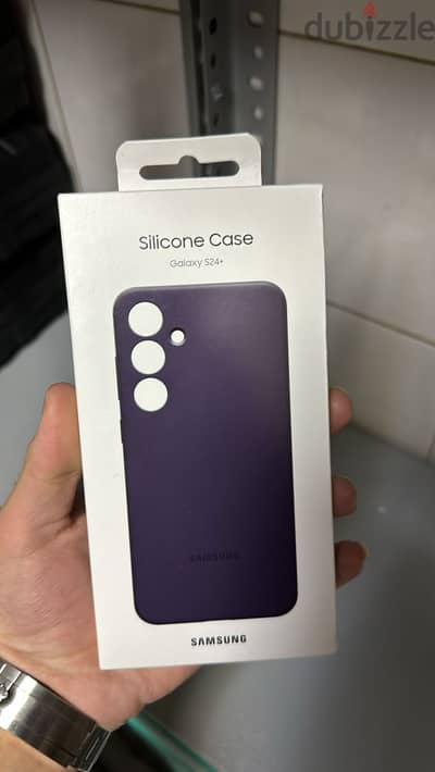 Silicone Case Galaxy S24 Plus dark violet