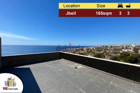 Jbeil 165m2 | Terrace | Well Lighted | Astonishing View | RA |