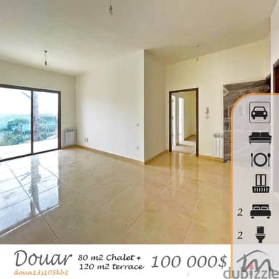 Douar | Brand New 80m² Chalet + 120m² Terrace | Rental Investment