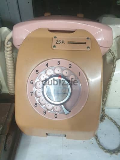 vintage japanese public phone pink in very good condition