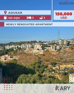 165m2 Apartment for Sale in AOUKAR - شقة للبيع في عوكر 0