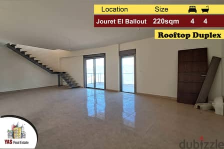 Jouret El Ballout 220m2 | Rooftop Duplex | Private Street | AMK |