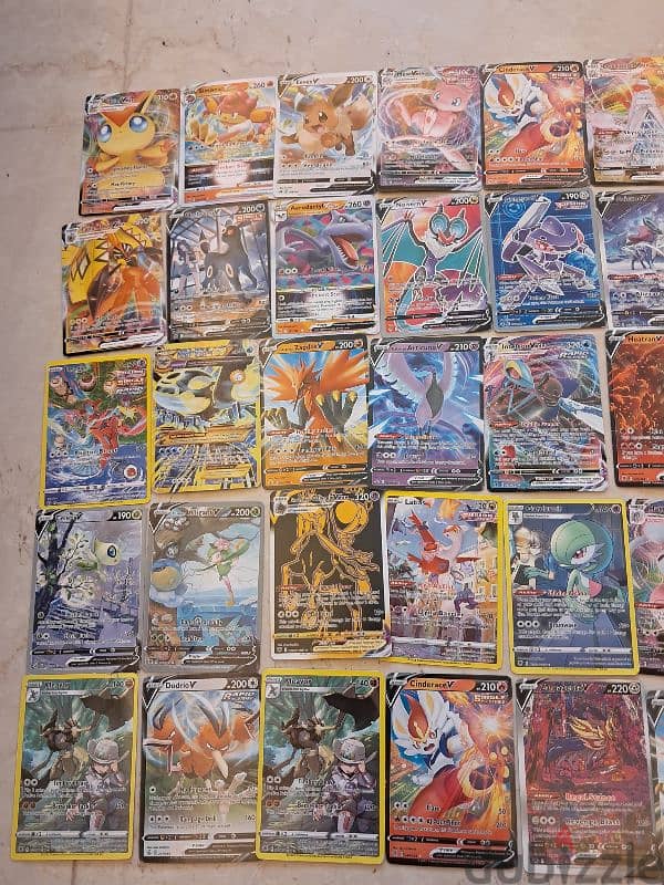 v and vmax Pokémon cards. 0