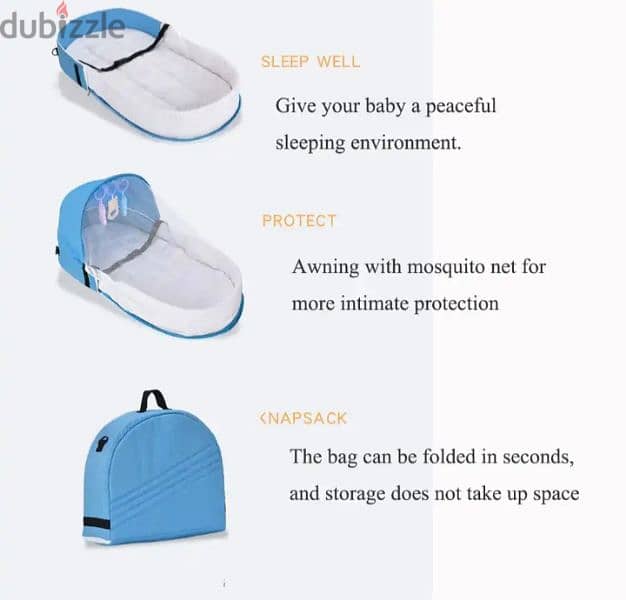 Portable Travel baby nest 1