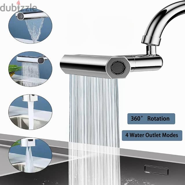 Rotatable Kitchen Faucet with 360° Spray Head, 4 Modes, Filter 3