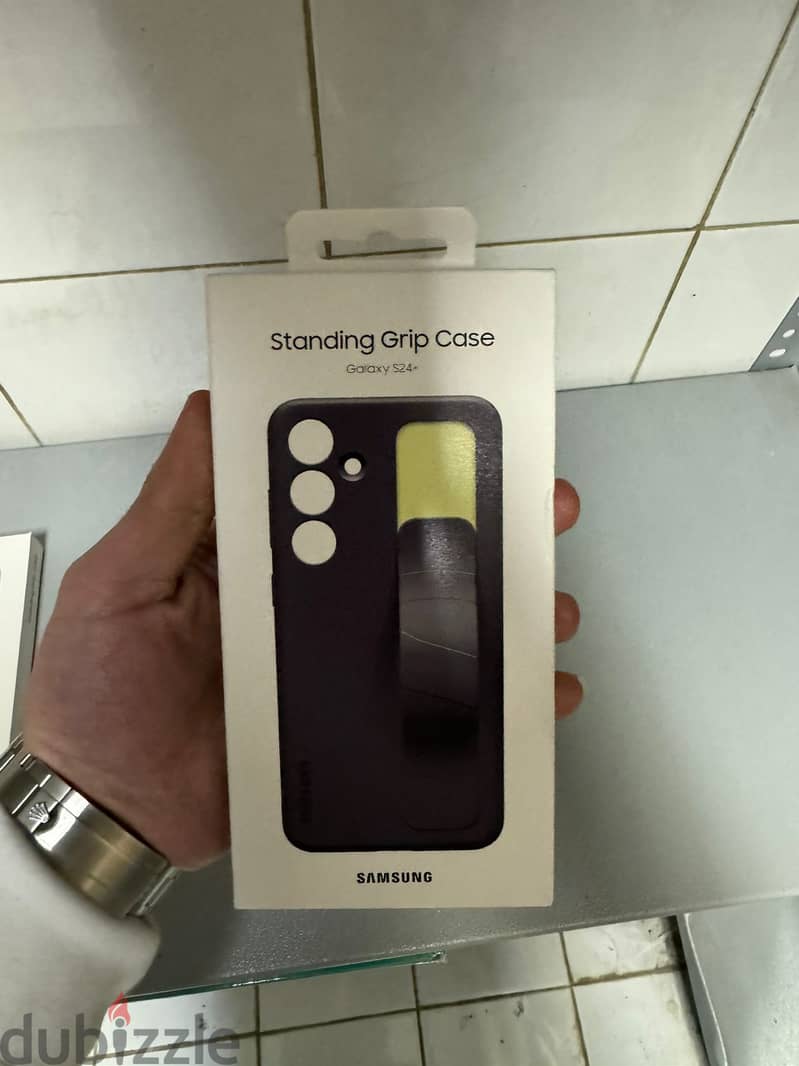 Standing Grip Case Galaxy s24 plus dark violet 0