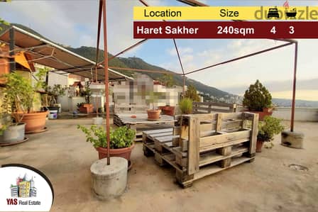 Haret Sakher 240m2 | Prime Location | Open View | Well Maintained | IV