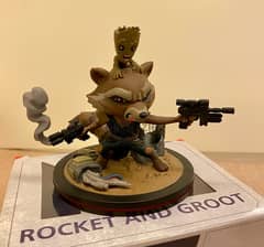 Q Fig Rocket Racoon and Groot The Guardians of the Galaxy BNIB 0