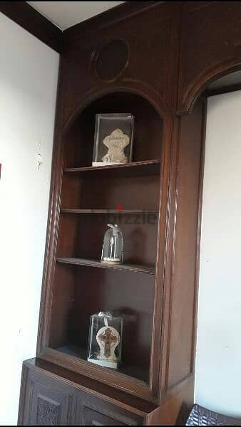 ANTIQUE VITRINE WOOD MADE 4