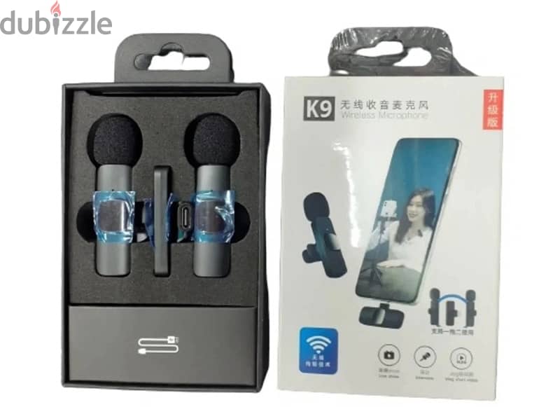 2 Dual Wireless Microphones K9 2