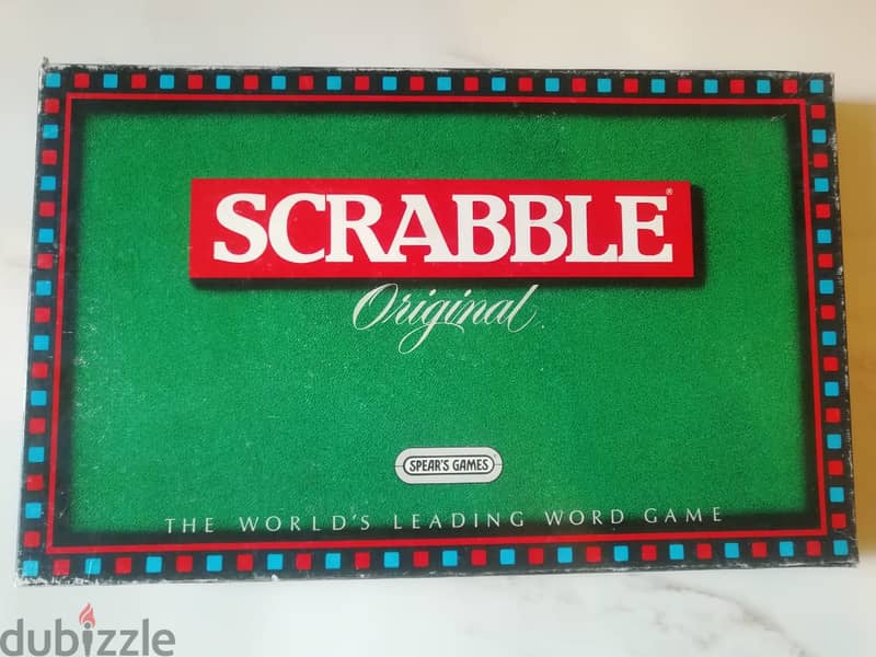 Vintage 1988 Scrabble made in England by Mattel Spears games 0